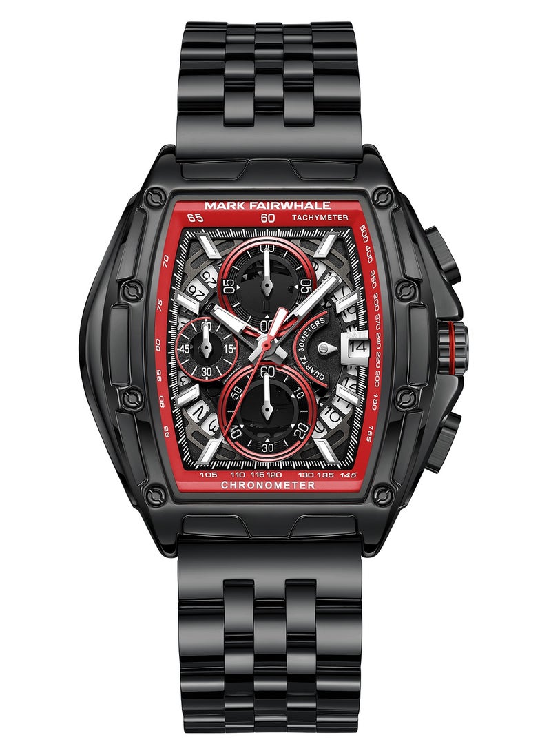 Mark Fairwhale - Men's Watches Quartz Luxury Waterproof Metal Strap Watches Sports Watches Men's Waterproof Watches Men's Automatic Watch Chronographs - Image 1