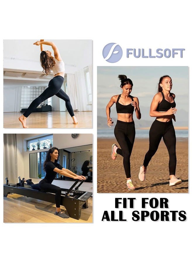 FULLSOFT Soft Leggings for Women - High Waisted Tummy Control No See Through Workout Yoga Pants - Image 4