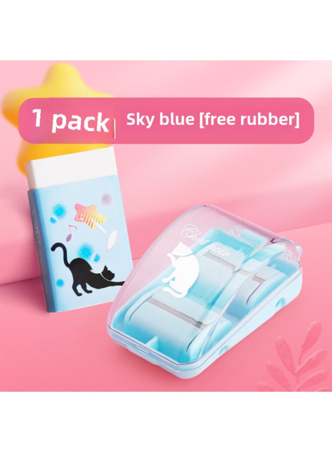 Reverse Roller Desktop Cleaner Rubber Scrap Collector Desk Mini Small Portable Pencil Scrap Cleaner For Students - Image 1