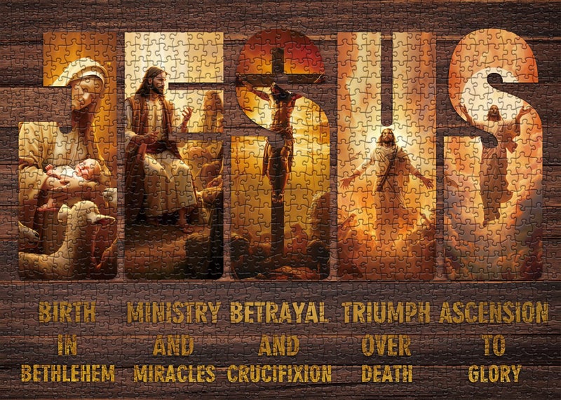 BBOLDIN Christian Puzzles for Adults 1000 Pieces Jesus Christ Puzzle Jigsaw Puzzles Easter Religious Spiritual Bible Puzzle as Family Decor - Image 3