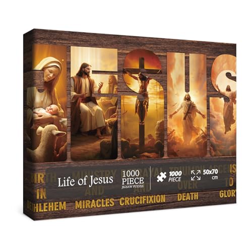 BBOLDIN Christian Puzzles for Adults 1000 Pieces Jesus Christ Puzzle Jigsaw Puzzles Easter Religious Spiritual Bible Puzzle as Family Decor - Image 5