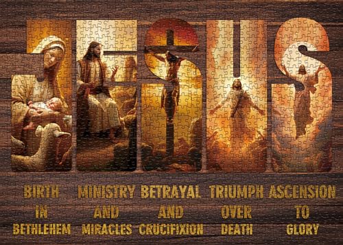 BBOLDIN Christian Puzzles for Adults 1000 Pieces Jesus Christ Puzzle Jigsaw Puzzles Easter Religious Spiritual Bible Puzzle as Family Decor - Image 1