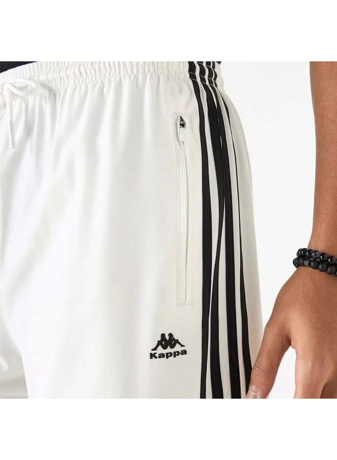 Kappa Kappa Striped Shorts with Drawstring Closure and Pockets