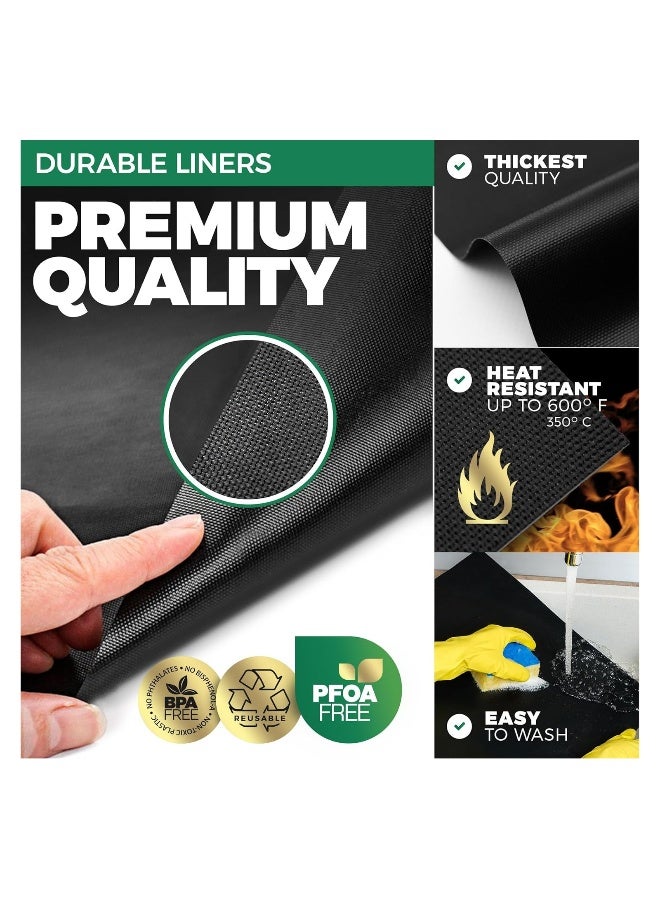 Oven Liners for the Bottom of Oven, 80" Roll Large Oven Liners with Slide Cutter, 500 Degree Reusable Oven Protector Liner, Non-Stick, Easy to Clean, BBQ grill Mat, Oven Mat, for Microwave and Grills - Image 2