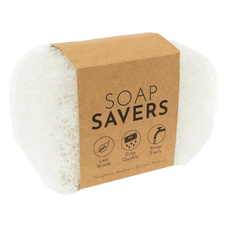 S&T INC. Bar Soap Holder for Kitchen, Bathroom, and Soap Dish, 4 Pack, Clear, 2.9 inches by 4.4 inches - Image 1