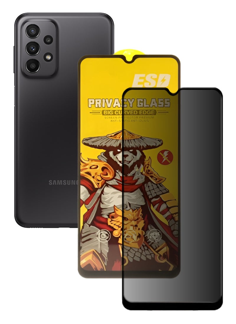 ESD Tempered Dustproof Privacy Glass Screen Protector Compatible For Samsung Galaxy A23 5G - Image 1