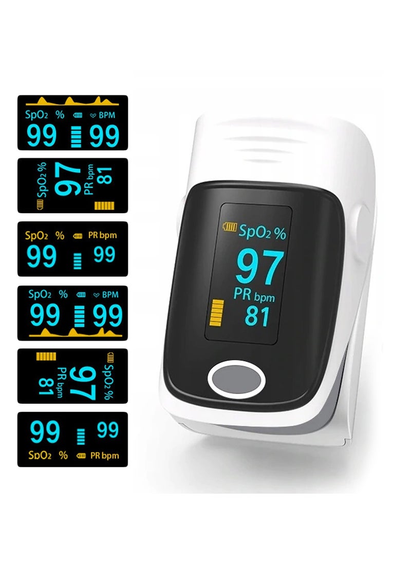 Generic Digital Finger Pulse Oximeter Heart Rate Detector Finger Clip Pulse Oximeter Monitor  - Image 1