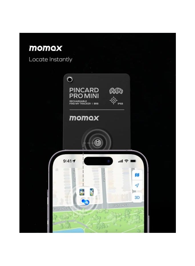 Momax PinCard Mini Tracker Portable Magnetic GPS Locator Realtime Tracker Device Voice Recorder for Tracking Cars, family or Valuables - Image 2