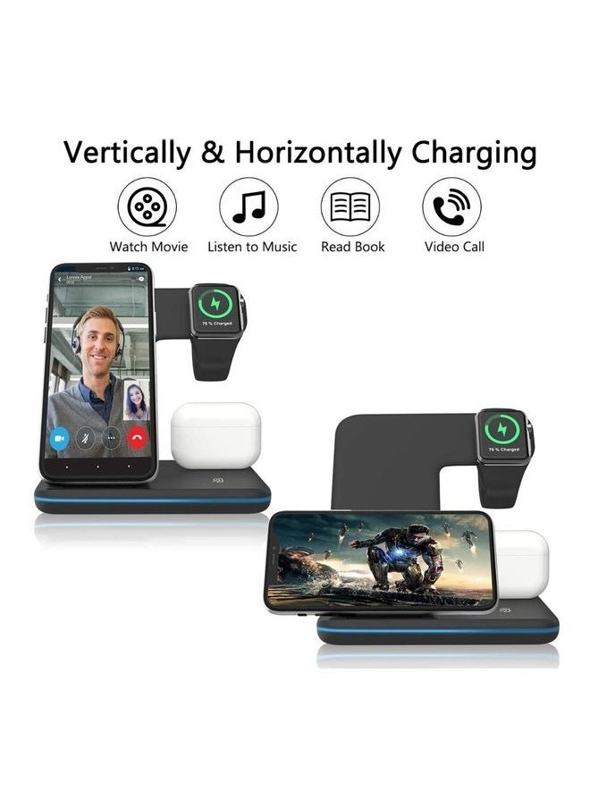 3-in-1 Type-C Fast Wireless Charger Stand