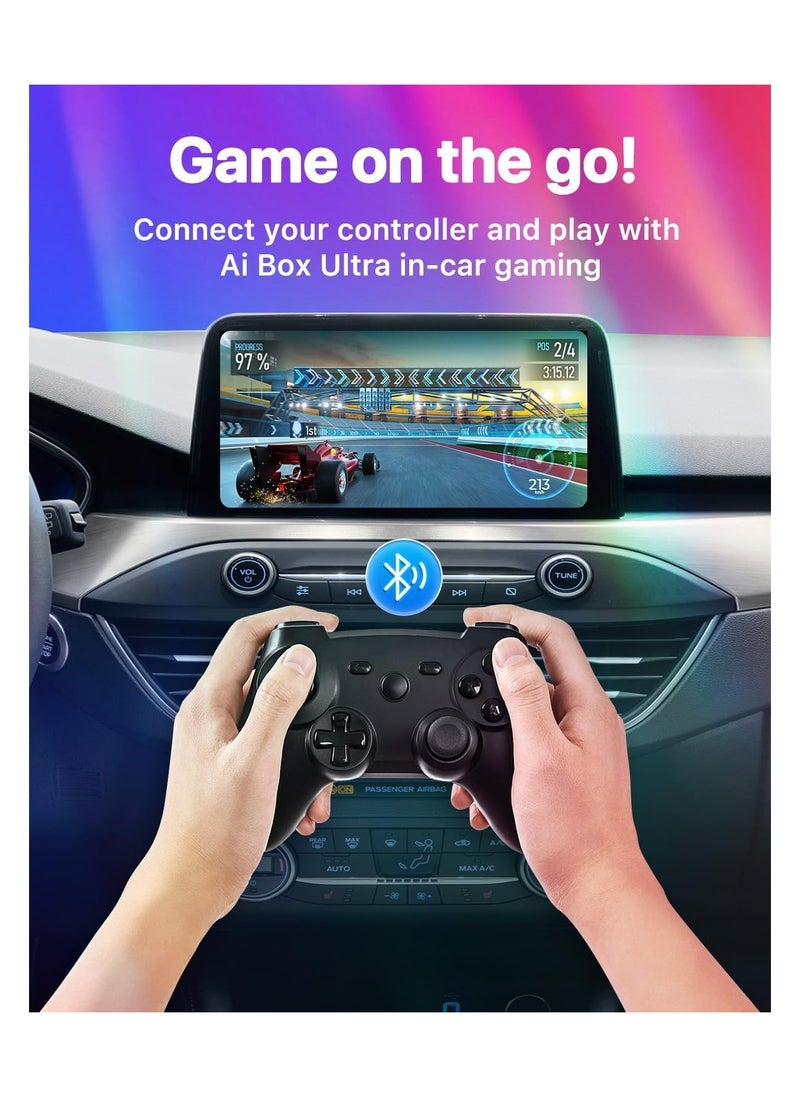 Carlinkit - CarPlay Android 13 Ai Box Ultra Series Most Powerful Multimedia Adapter with 8GB RAM 128GB Qualcomm 6125, Built-in CarPlay Android Auto Google Play Store Only Fit for Wired CarPlay Cars - Image 1