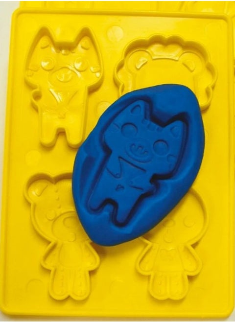 Double-Sided Clay Molds for Kids – 6-Piece Set for Fun & Educational Play