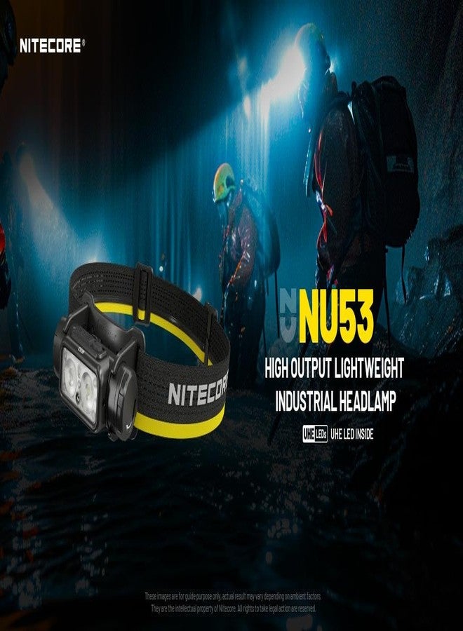Nitecore NU53 High Output Lightweight Industrial Headlamp- 1,800 Lumens - Image 2