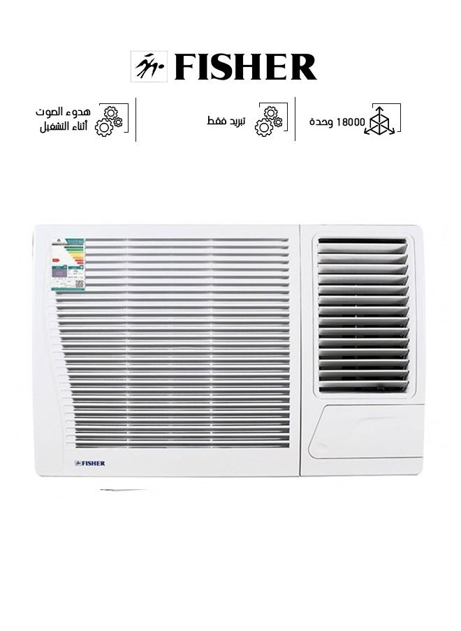فيشر مكيف شباك - 18000 وحدة حرارية - تبريد فقط - أبيض - FWAC-H18CF  - Image 1