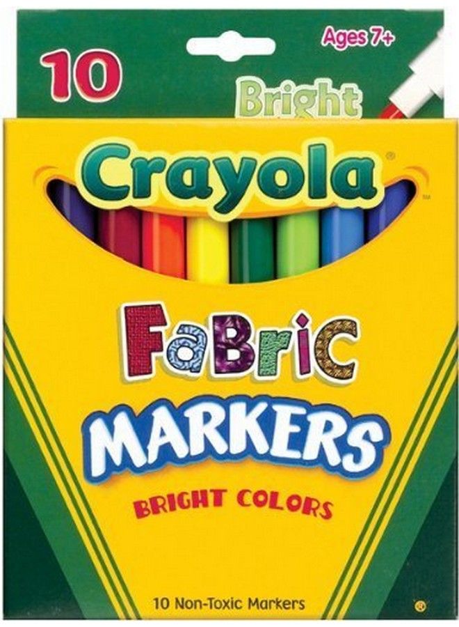 Crayola 10 Pack Fabric Markers - Image 2
