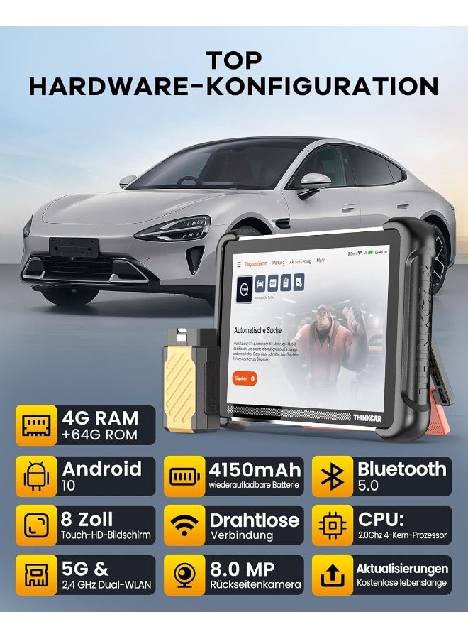 THINKCAR ThinkScan TK689BT OBD2 Diagnostic Tool with 34 Reset Function + Full System Diagnostic  - Image 4