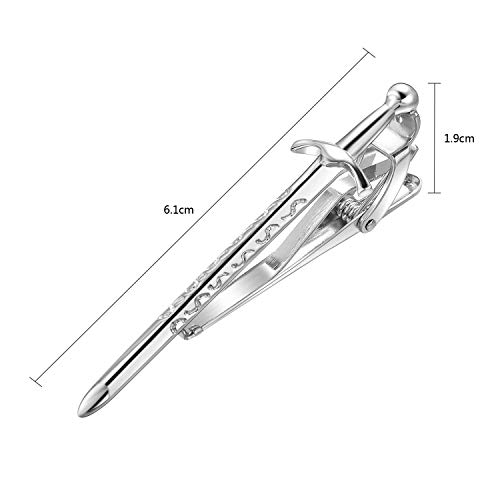Yoursfs Scottish Sword Tie Clips For Men Tie Bar Accessories Jewelry Martial Arts Present - Image 2