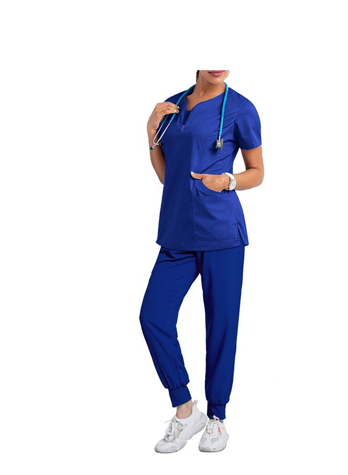 Dentist's surgical gown, split body hand wash suit, elastic quick drying hospital nurse gown set ﻿ - Image 1