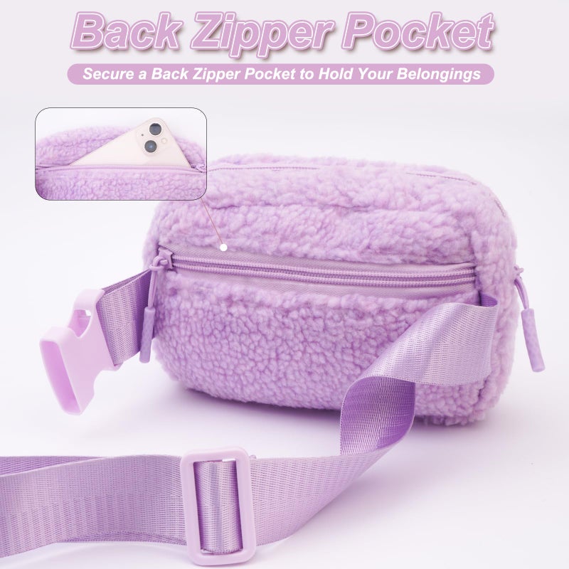 Uygafly Gifts for Teen Girls Kids - Birthday Gifts for 5 6 7 8 9 10 11 12 13 14 15 16 Year Old Girl,Initial Fanny Pack Crossbody Bag Trendy Cute Purse Stuff - A,Lavender - Image 4