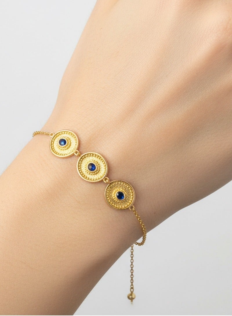 بي تي سي إيلا - اسورة فضة مطليه بالذهب (SIL0481) - Image 1