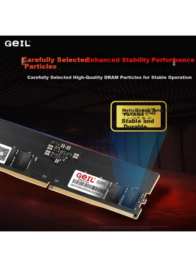 Geil Jinbang 32gb Ddr5-5600 Desktop Ram Millennium Series Low Voltage Computer Memory Expansion Module - Image 2