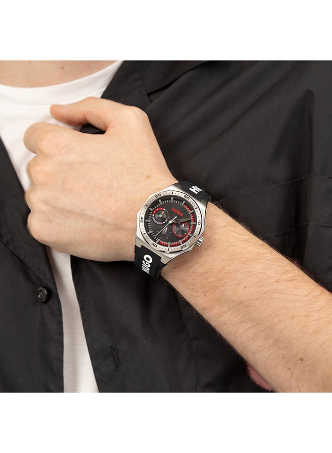 HUGO BOSS HUGO BOSS WATCH ROUND ANALOG MEN'S BLACK CASE WATCH - 1530397 - Image 5