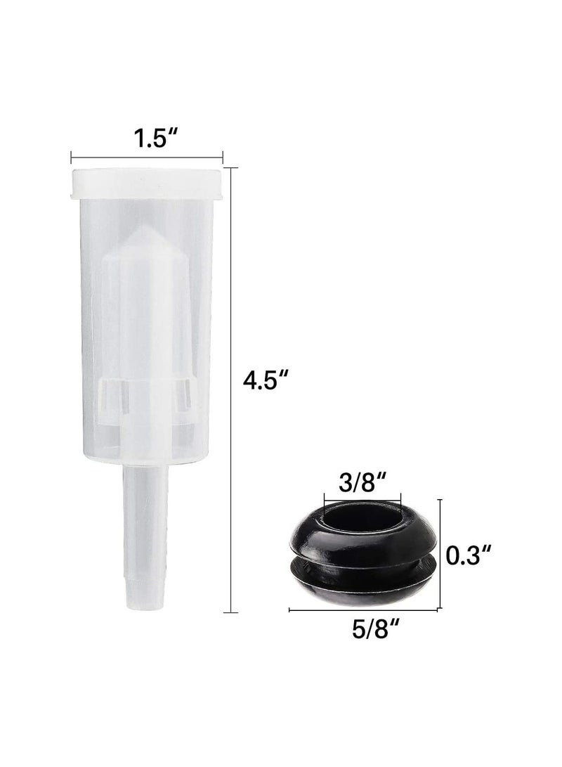2-Piece Air Locks With Silicone Grommet for Fermentation - Image 2