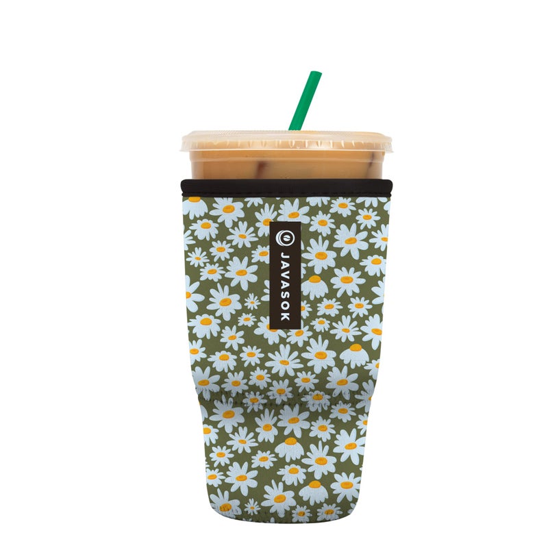 Sok It Sok It JavaSok Iced Coffee  Cold Soda Insulated Neoprene Cup Sleeve Chamomile China Large 3032oz 