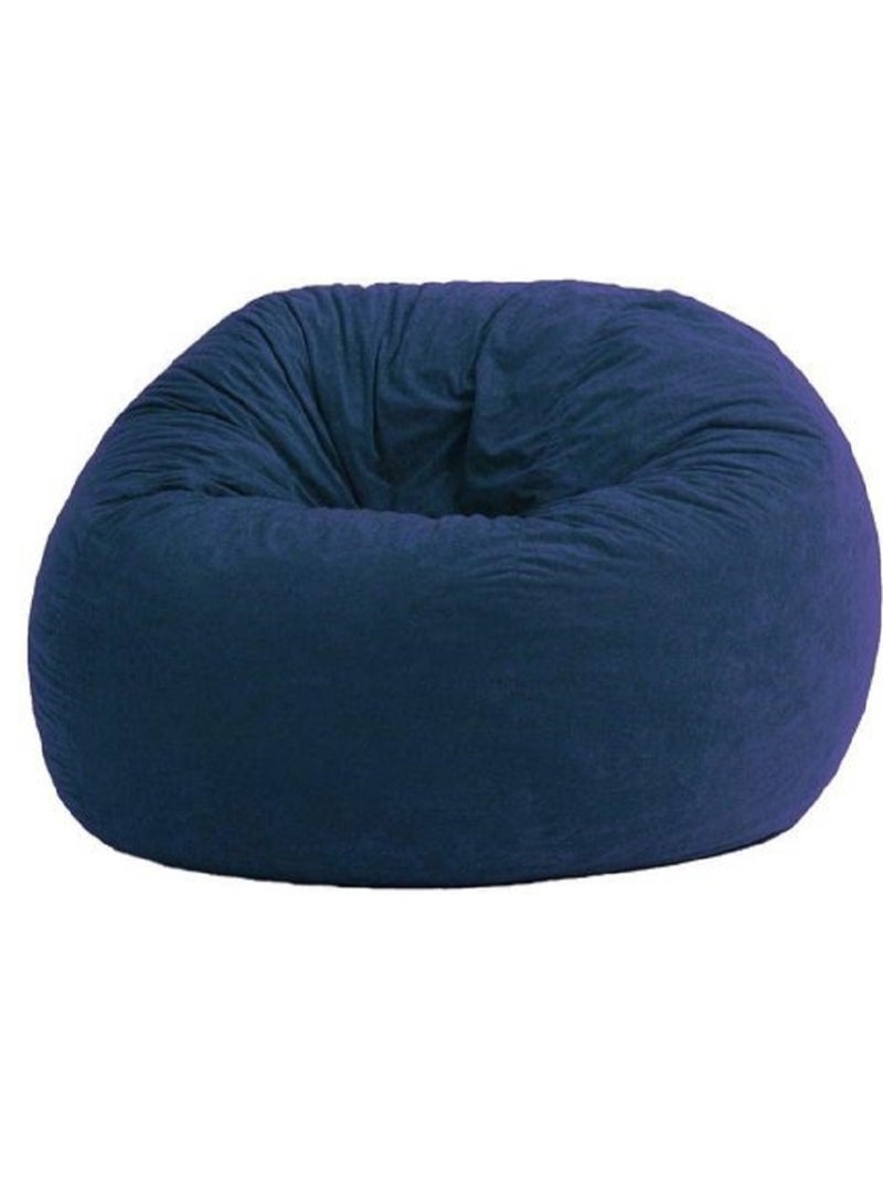 Ripple FURNITURE Soft Bean Bag-Blue Velvet 
