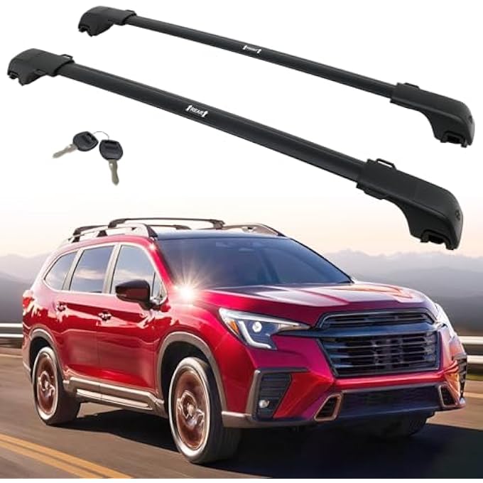 rayihni Roof Rack Cross Bars Fit for Subaru Ascent 2019-2026 with Raised Side Rails, Luggage Crossbars Cargo Bag Carrier Aluminum Rooftop Set - Image 1