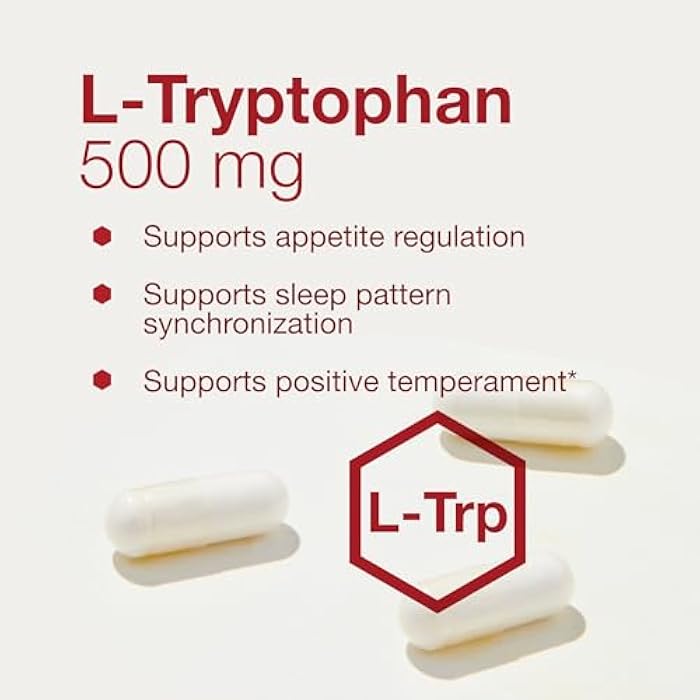 PROTOCOL FOR LIFE BALANCE L-Tryptophan 500mg - Stress Relief and Relaxation - 60 Veg Caps - Image 4