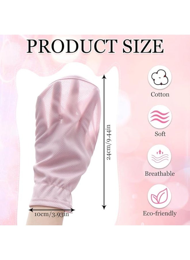 2 Pairs UV Protection Fingerless Sun Gloves, Elastic Ice Silk for Driving Cycling Running - Image 2