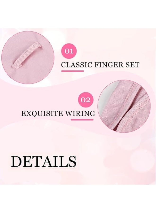 2 Pairs UV Protection Fingerless Sun Gloves, Elastic Ice Silk for Driving Cycling Running - Image 4