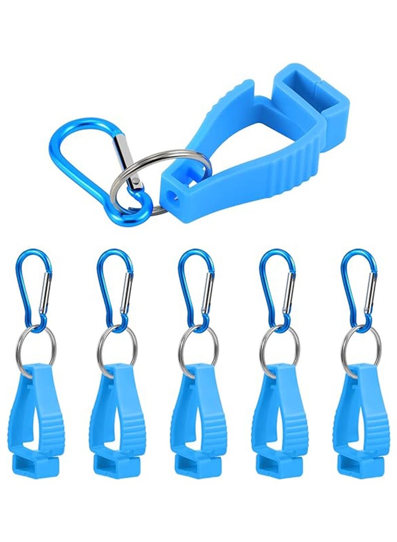Generic 6 Pack Glove Clips for Work Glove Holders,Glove Belt Clip With Metal Carabiners,Easy to Wear Glove Clip, Tools, & Towel Holder, Ideal for Men Safety Construction Worker Guard Labor - Image 1