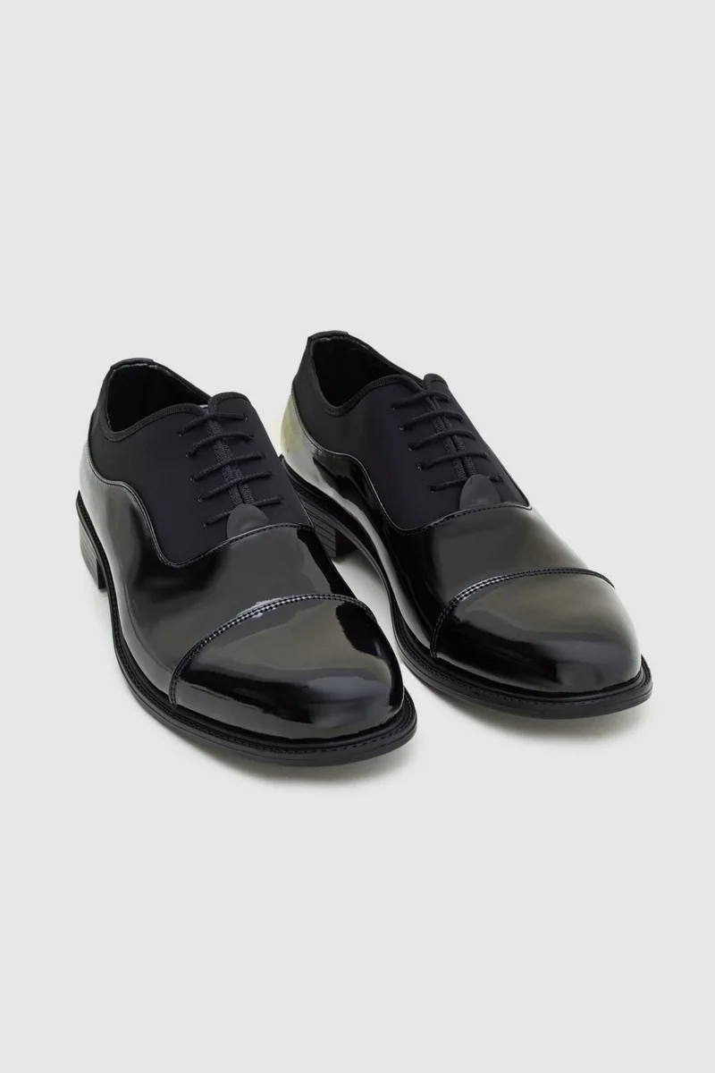D'S DAMAT D'S Groom Black Classic Tuxedo Shoes