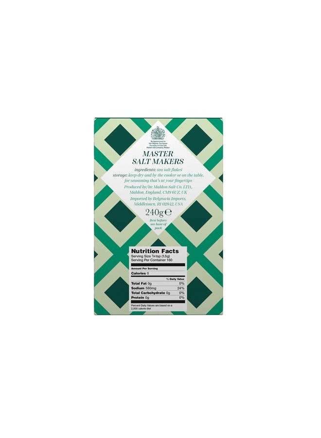 maldon Salt, Sea Salt Flakes, 8.5 oz (240 g), Kosher, Natural, Handcrafted, Gourmet, Pyramid Crystals - Image 2