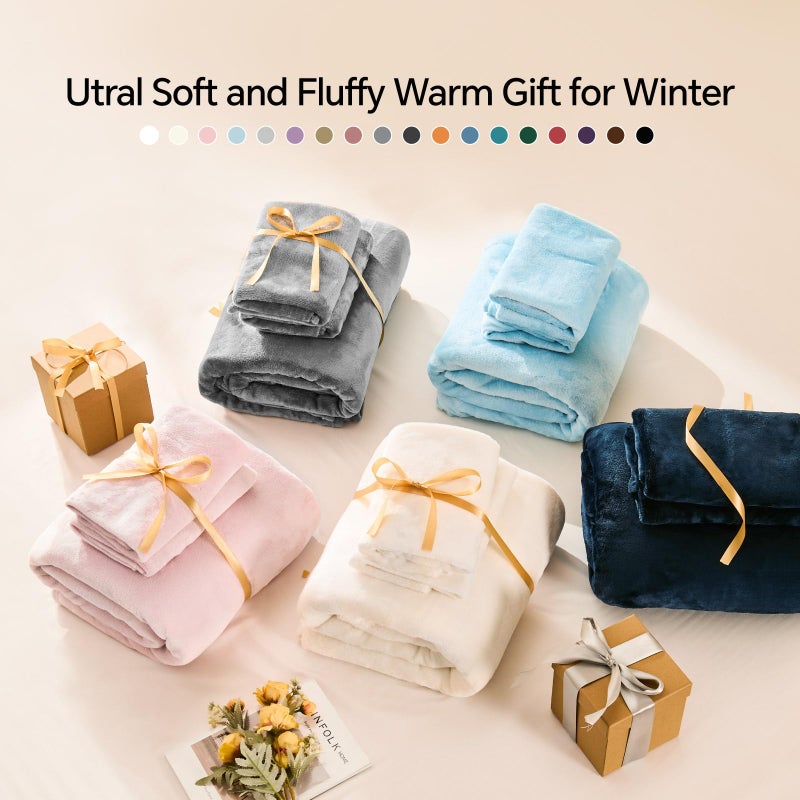 BEDELITE Flannel Sheets Twin Size White - Super Soft Fleece Sheets Set Fluffy Extra Plush, 3 Piece(Include Fitted Sheet, Flat Sheet, 1 Pillowcase) - Image 5