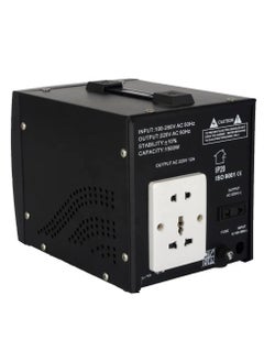 ICONA Icona 1500W Voltage Regulator with Transformer – Step Up/Down Power Converter, 110V to 220V / 220V to 110V, Circuit Breaker Protection, ICOPOWER Technology  - Image 3