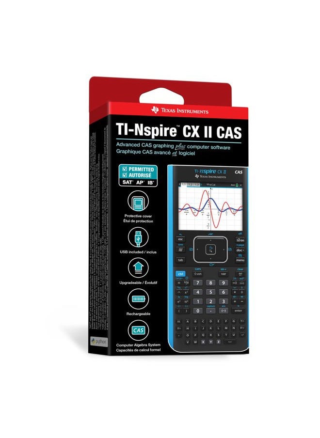 TEXAS INSTRUMENTS TI-Nspire CX II CAS Color Graphing Calculator with Student Software (PC/Mac)  - Image 5