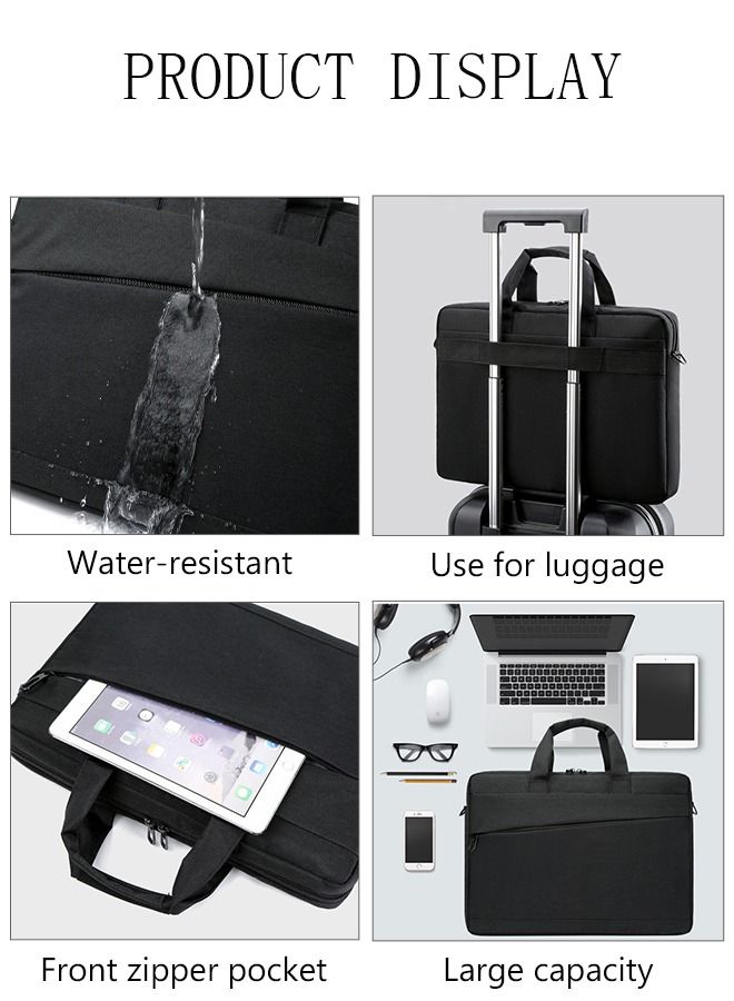 DUNISO 15.6 Inch Laptop Bag Lightweight Multi-functional Computer Bag Travel Business Briefcase Water Resistance Shoulder Messenger Bag for Men and Women Work Office School  - Image 5