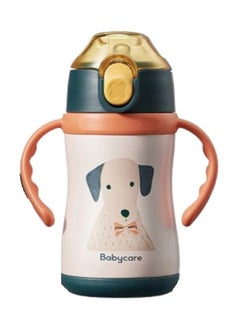 Babycare Babycare - Kids Vacuum Bottle, Thermos Flask, Bernese Dog Design, 240 ml, BPA-Free, Leak-Proof, Double-Walled Insulation, Non-Toxic, Easy Grip, Portable, Durable, Keeps Drinks Hot or Cold, Ideal for Toddlers  - Image 1