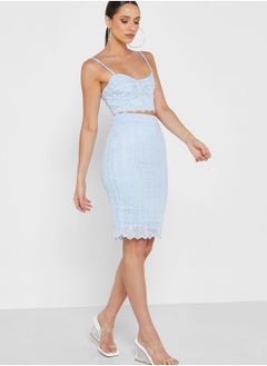 Anita's Strappy Lace Detail Top & Midi Skirt Set  - Image 5