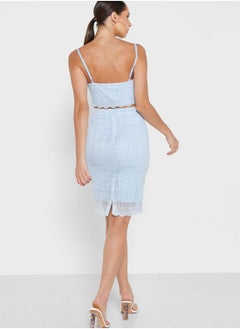 Anita's Strappy Lace Detail Top & Midi Skirt Set  - Image 2