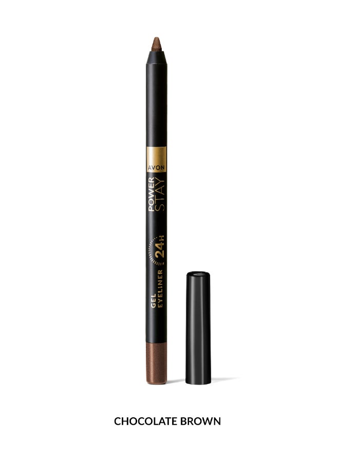 AVON Power Stay 24- Hour Gel Eyeliner - Chocolate Brown - Image 1