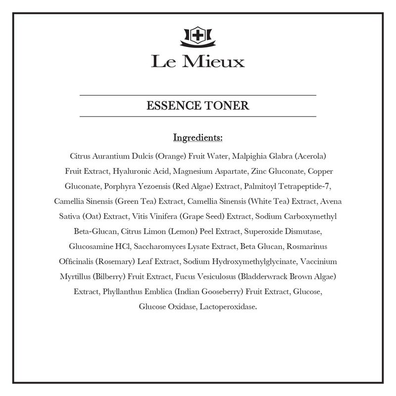 Le Mieux Essence Toner - Serum-Infused Moisturizing Facial Toner Spray with Peptides, Enzymes & Marine Algae, Hyaluronic Face Spray for Sensitive Skin (6 oz / 180 ml) - Image 1