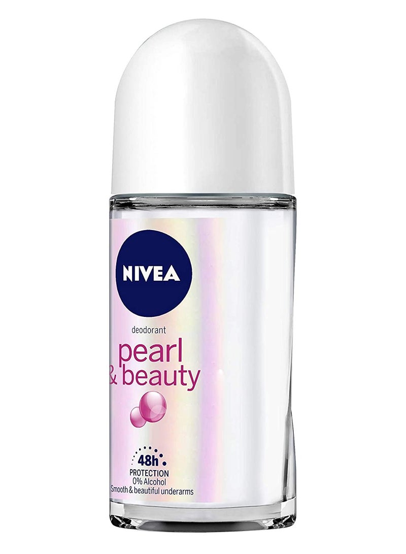 Nivea Pearl And Beauty Roll-On Anti-Perspirant Deodorant 50ml - Image 4