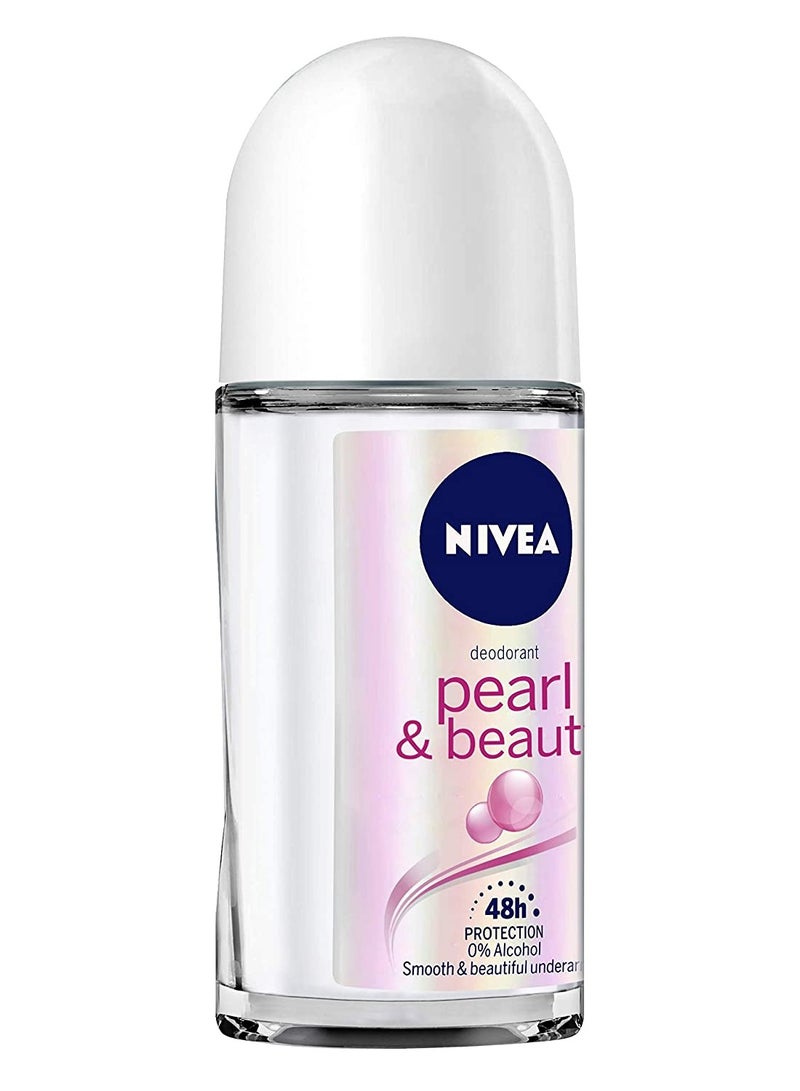 Nivea Pearl And Beauty Roll-On Anti-Perspirant Deodorant 50ml - Image 3