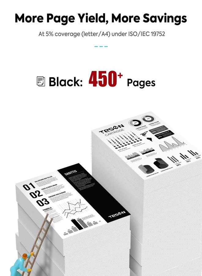 TESEN PG-275XL 275XL Black Ink Cartridges Remanufactured Replacement for Canon 275XL 275 PG-275 PG275 XL Black High Yield for PIXMA TR4720 TS3522 TS3500 TR4700 TR4722 TS3720 Printer Ink Cartridge (2 Black) - Image 2
