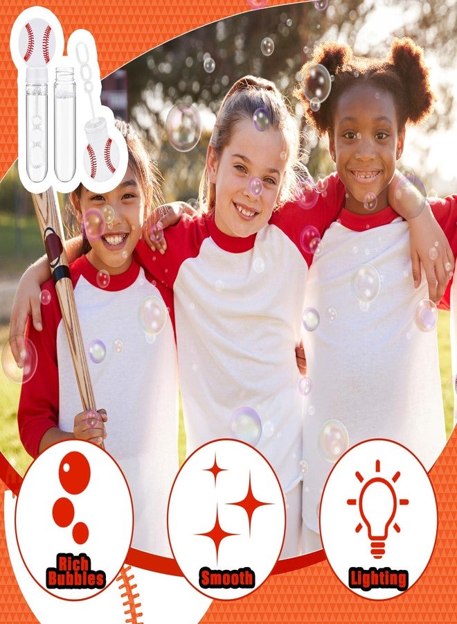 PullCrease 16 Pcs Baseball Bubble Wands Party Favors Baseball Gifts Birthday Bubble Wand Bulk Baseball Party Decorations Baseball Theme Birthday Party Supplies for Outdoor - Image 5