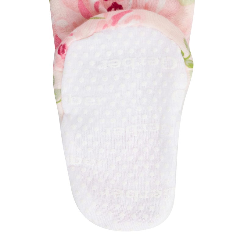 Gerber Baby Girls 2-pack Footed Pajamas And Toddler Sleepers, Pink Rose, 12 Months US - Image 2