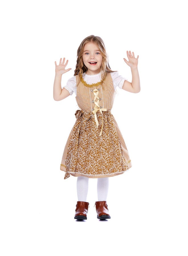 NIBEMINENT The stage performance of the Bavarian traditional dress with floral patterns at the Oktoberfest in Munich - Image 1